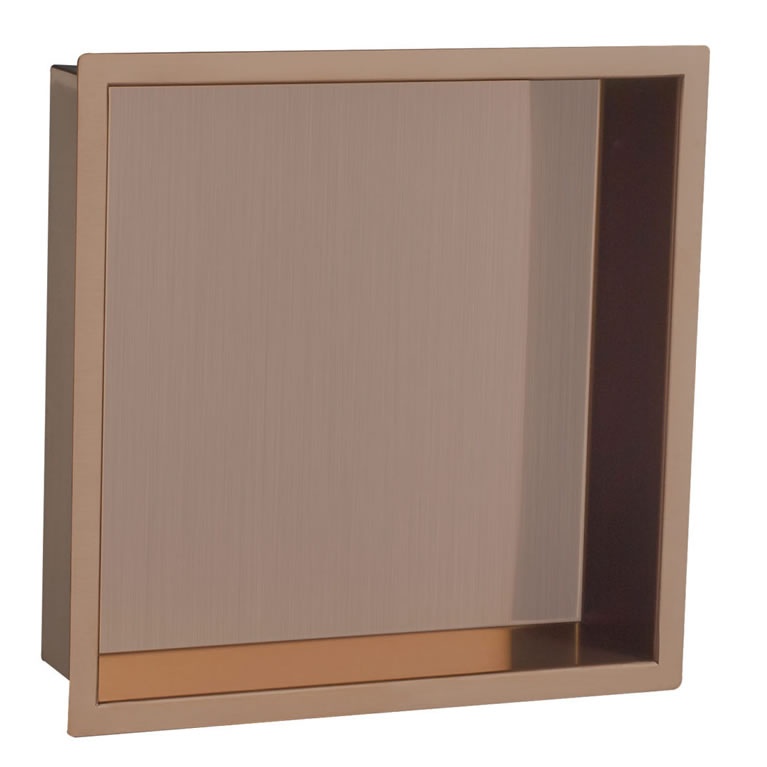 JTP Vos Brushed Bronze Shower Niche Sanctuary Bathrooms